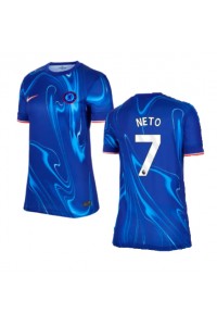 Chelsea Pedro Neto #7 Fotballdrakt Hjemme Klær Dame 2024-25 Korte ermer